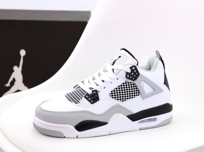 Женские кожаные кроссовки nike air jordan 4 retro high найк джорданы ...