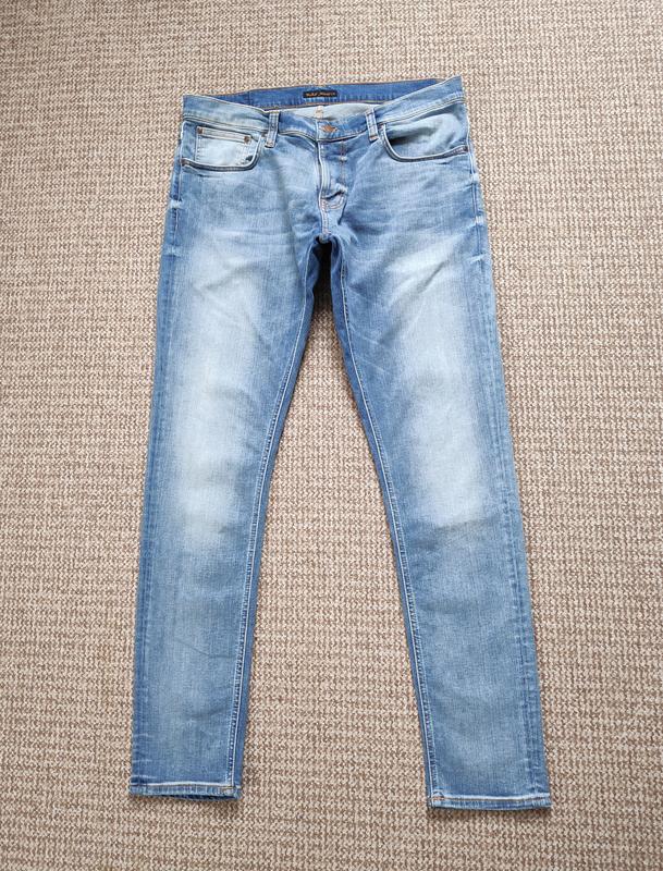 Denim track pants sale