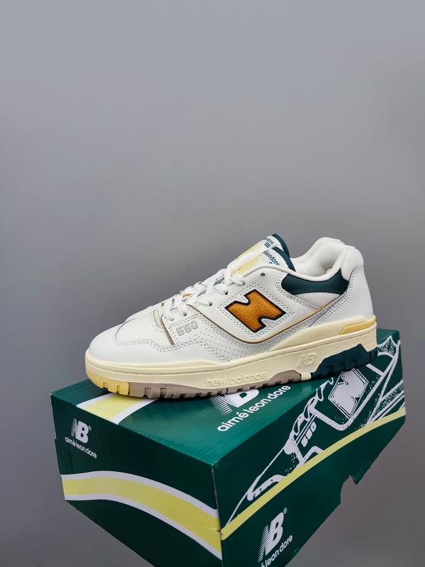 Мужские молодежные кожаные кроссовки new balance 550 🆕 нью баланс 550 ...