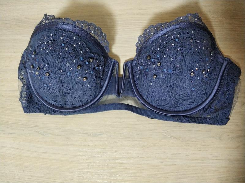 Бюстгальтер бюст бра сетка камни стразы кружево victoria's secret ...