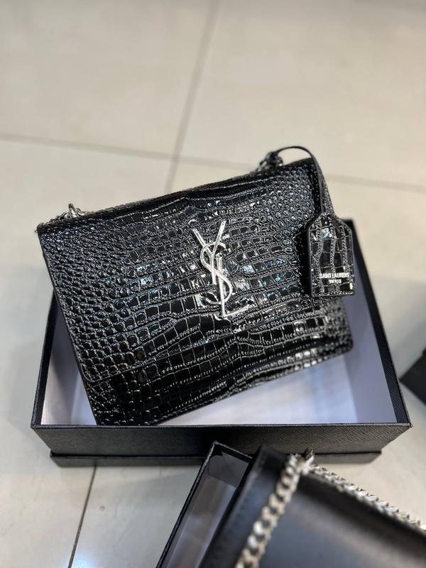 Женская кожаная сумка yves saint laurent ив сент лоран, кросс боди ...