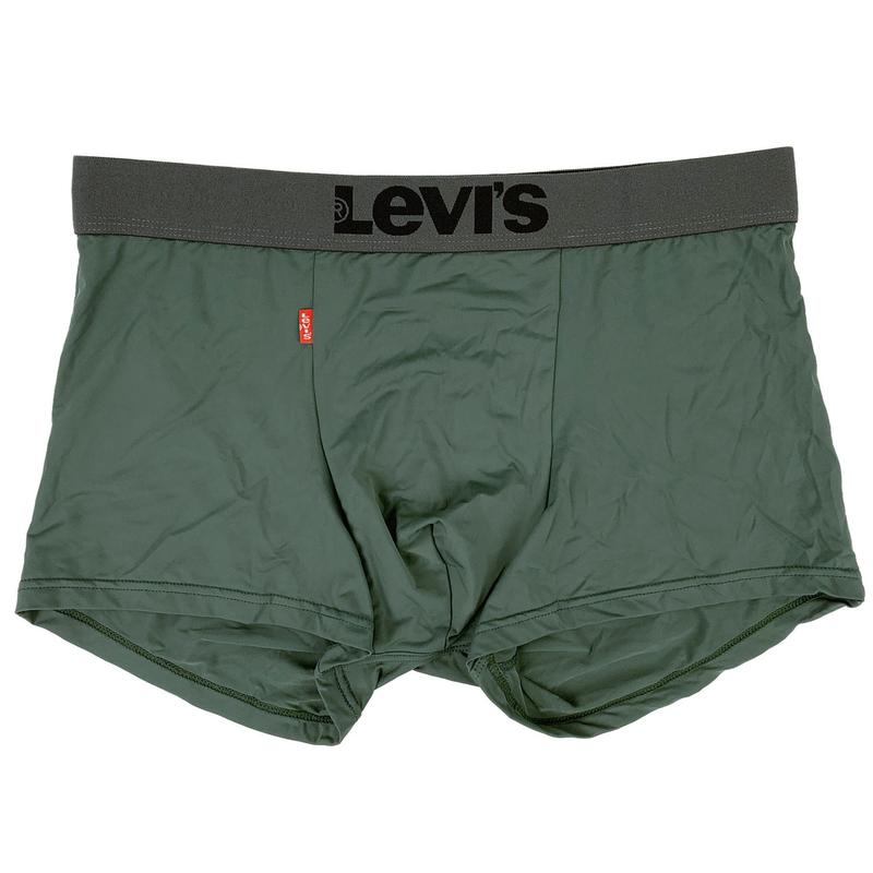 Мужские трусы levis, приятный гладкий материал, цвет темно-зеленый ...
