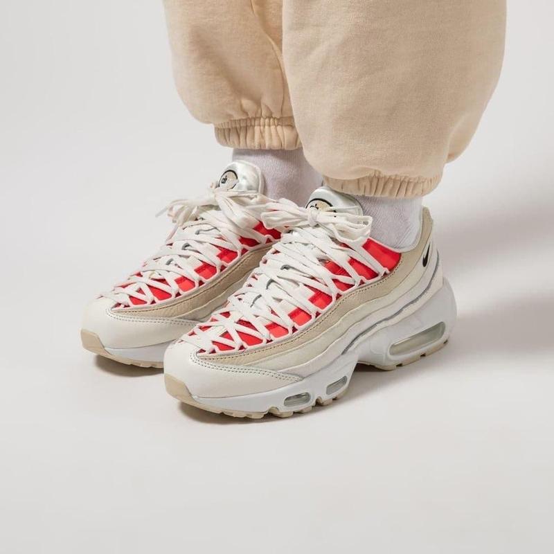 Кроссовки nike air max 95 double lace sail chile red — цена 3200 ...