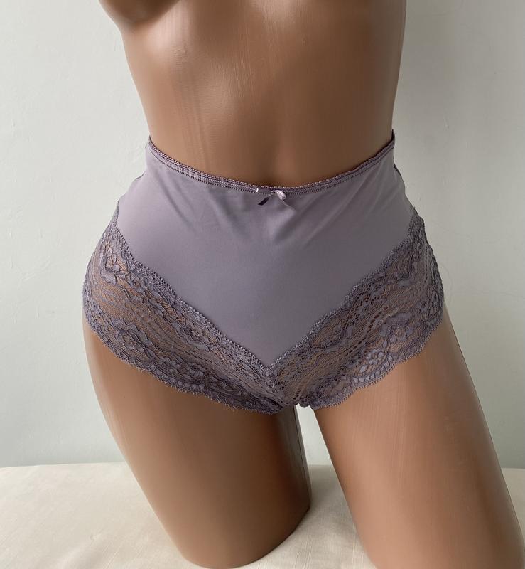 Трусы высокие с кружевом труси з мереживом 💜m&s💜 — цена 55 грн в ...