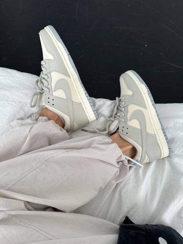 Женские серые кроссовки найс б б данк nike sb dunk low grey fog женккие ...