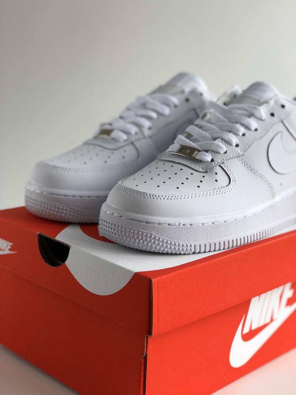 Кроссовки nike air force 1 white! кроссы белые найк, форсы люкс — цена ...