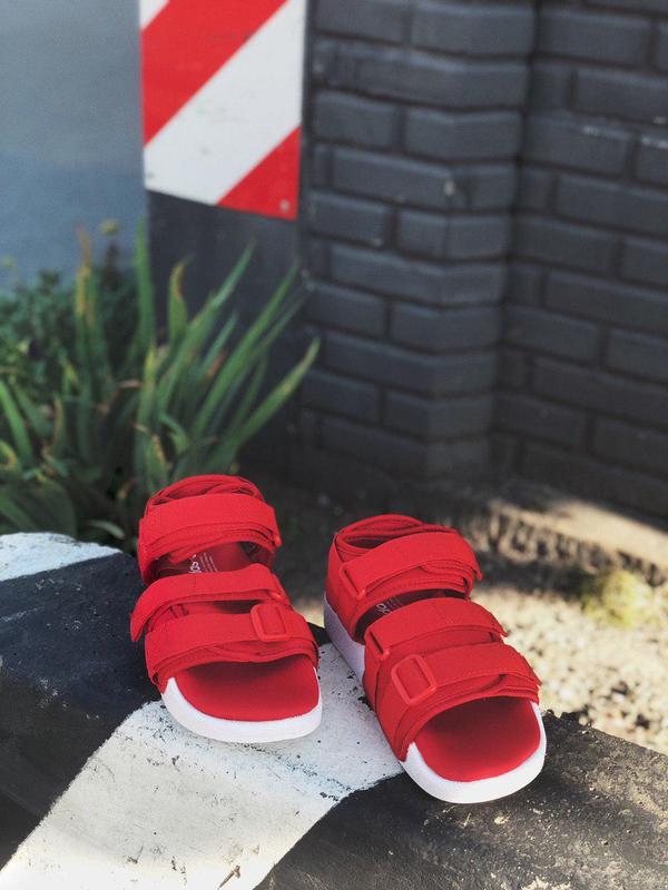 Шикарные женские сандалии adidas в красном цвете (весна-лето-осень)😍 ...