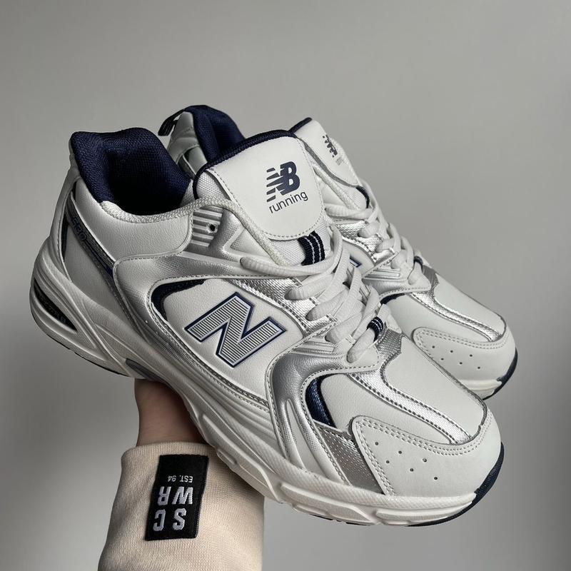 Женские кроссовки new balance 530 white silver leather — цена 2344 грн ...