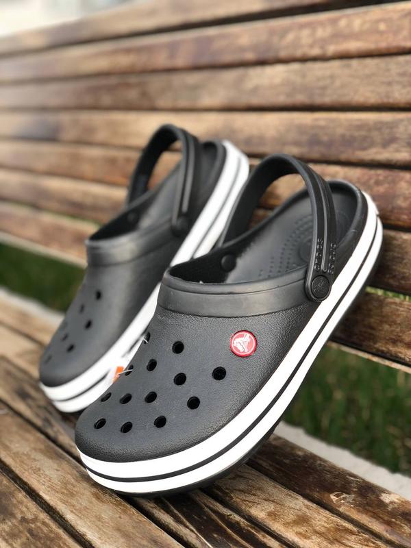 Мужские кроксы сабо crocs crocband цвет black — цена 1299 грн в ...