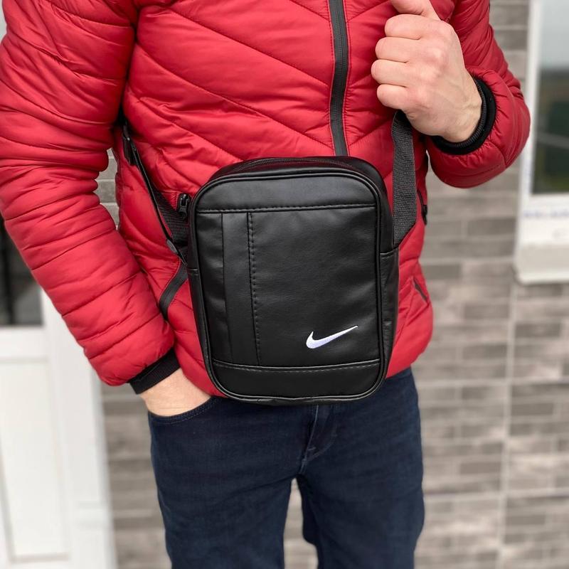 Мужская спортивная сумка барсетка nike найк через плечо вместительная ...