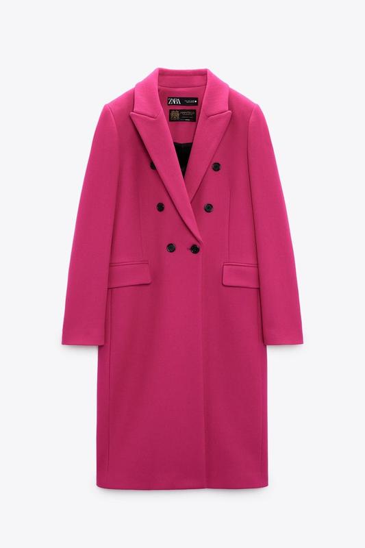 🔥нове, трендове вовняне пальто з останньої колекції zara, s — ціна 4300 грн у каталозі Пальто