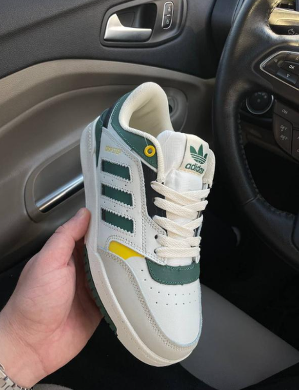 Мужские кроссовки adidas drop step white green low адидас дроп степ ...