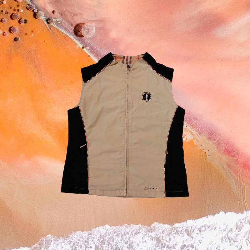 burberry golf windbreaker vest women s 2200 119248574