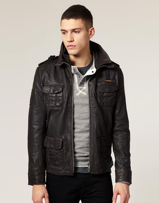 Кожаная куртка superdry,оригинал — цена 1500 грн в каталоге Куртки ...