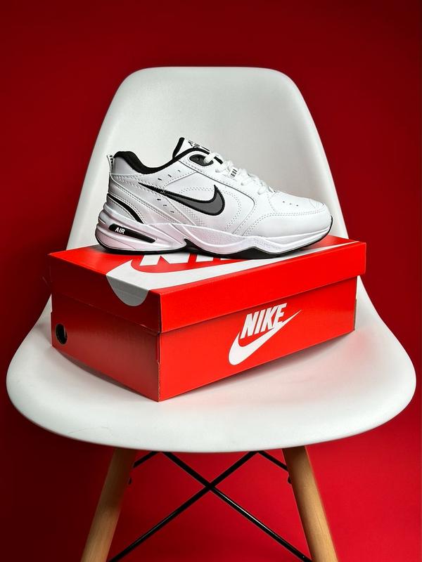 🎯 кроссовки nike air monarch black white белые с чорным пена eva ...