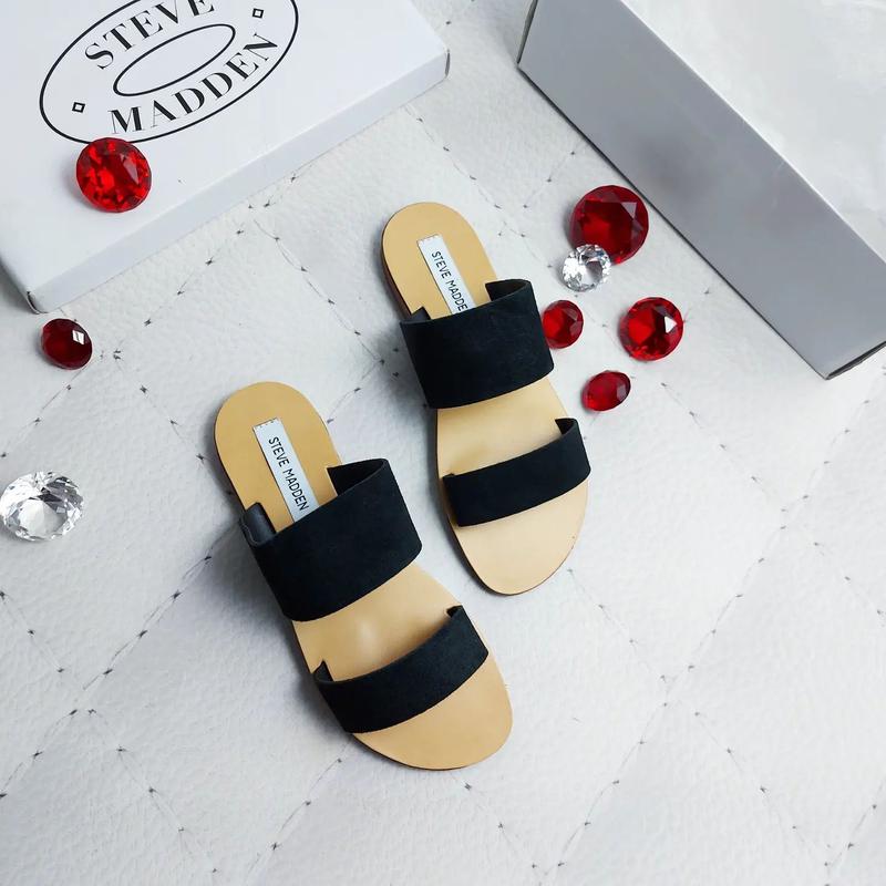 Steve madden оригинал черные замшевые сандалии — цена 1950 грн в ...