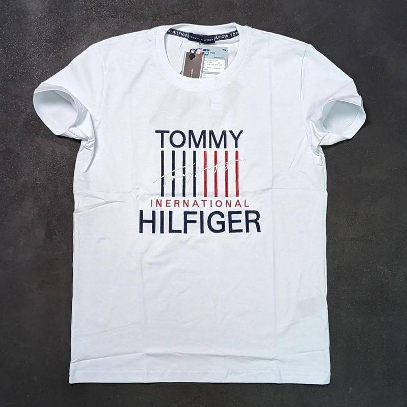 Брендовые мужские футболки/качественные футболки tommy hilfiger в белом ...