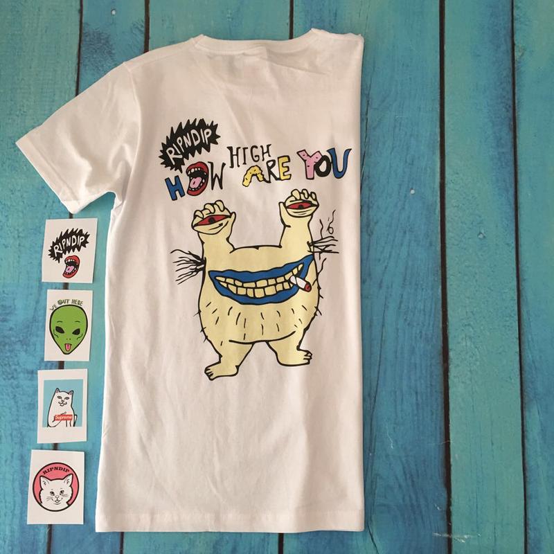 Футболка ripndip | бирка на живых фото | топ шмот рипндип xs — цена 580 ...