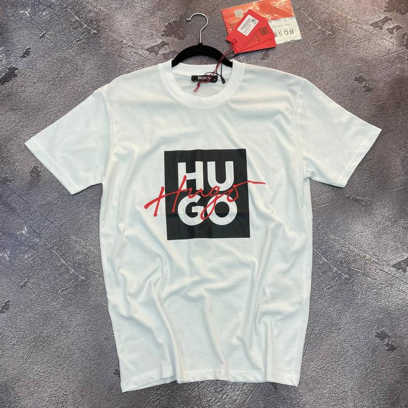 Брендовые мужские футболки/качественные футболки hugo boss в белом ...
