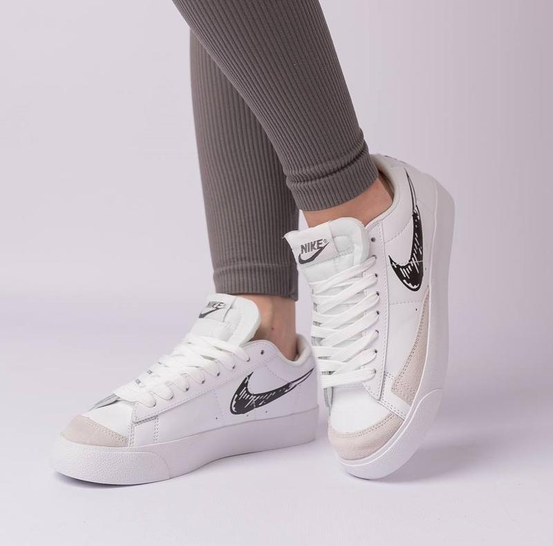 Женские кроссовки nike blazer low ‘77 vintage beige pink жюнке ...