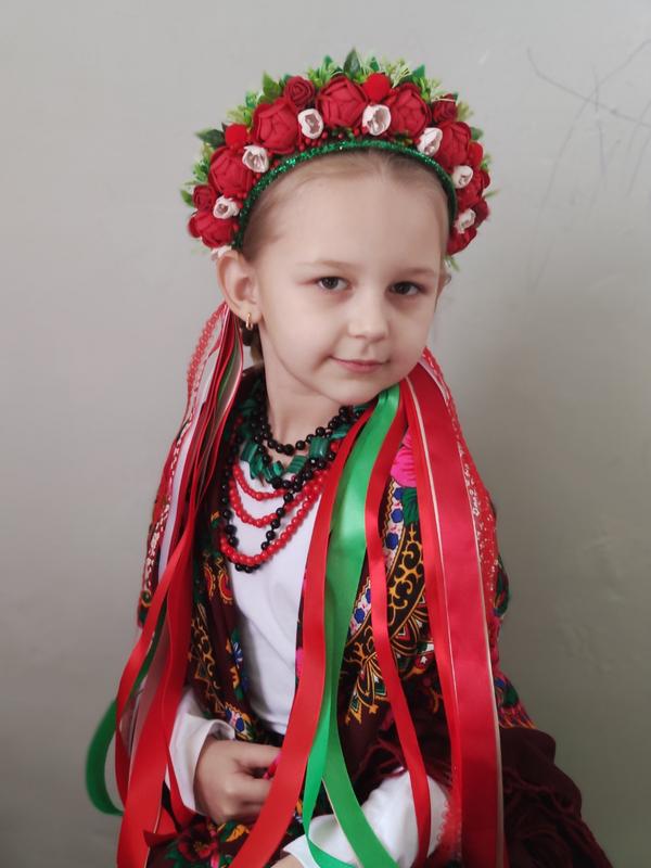 Венок украинский, венчик на голову, с лентами — цена 385 грн в каталоге ...