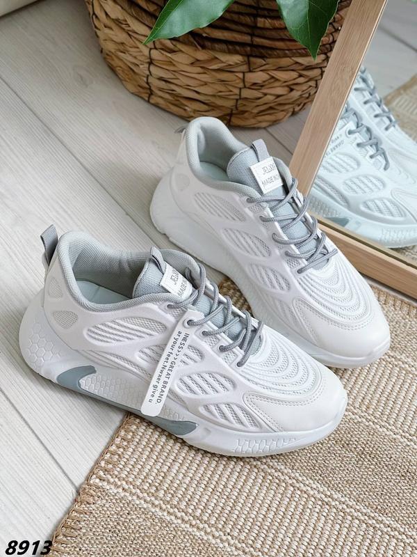 Кроссовки женские белые на высокой платформе с необычной подошвой 36,37 ...