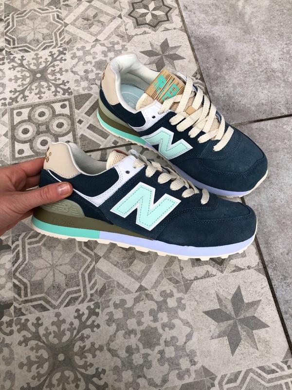 Жіночі класичні кросівки сиього кольору new balance сезон весна-літо ...