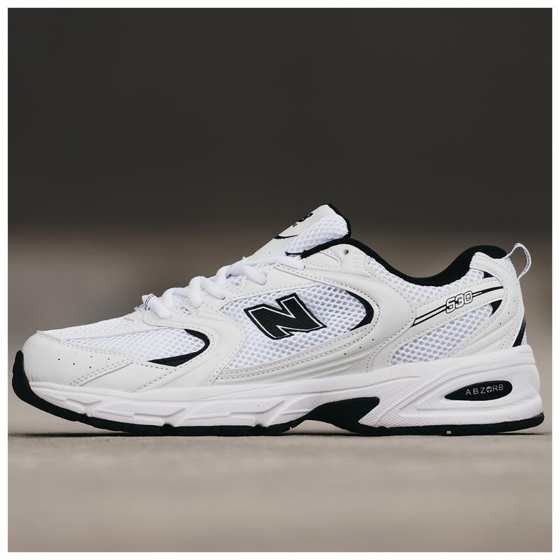 Мужские / женские кроссовки new balance 530 white black черно-белые ...