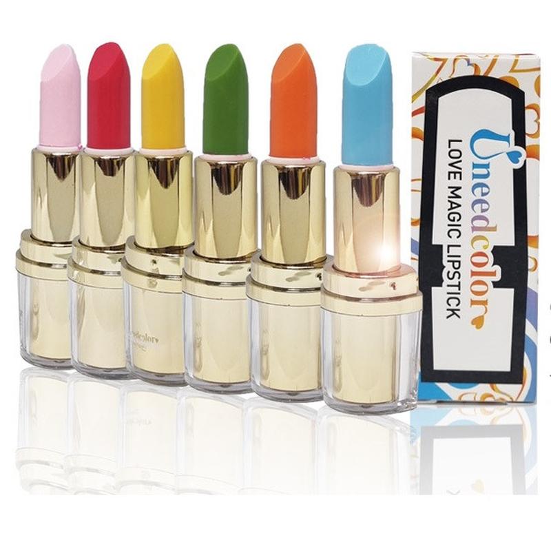 Проявляющаяся помада uneed color love magic lipstick голубая 707 — цена ...