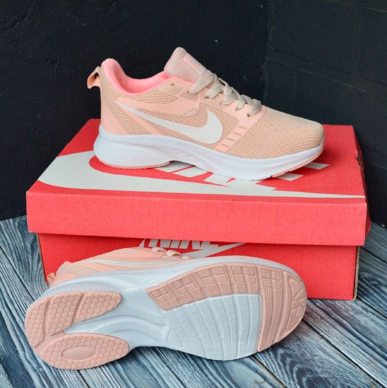 Nike zoom пудрові, сітка жіночі кросівки, женские летние кроссовки найк ...