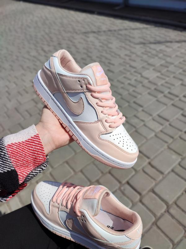 Женские кроссовки nike sb dunk low pink white — цена 1950 грн в ...