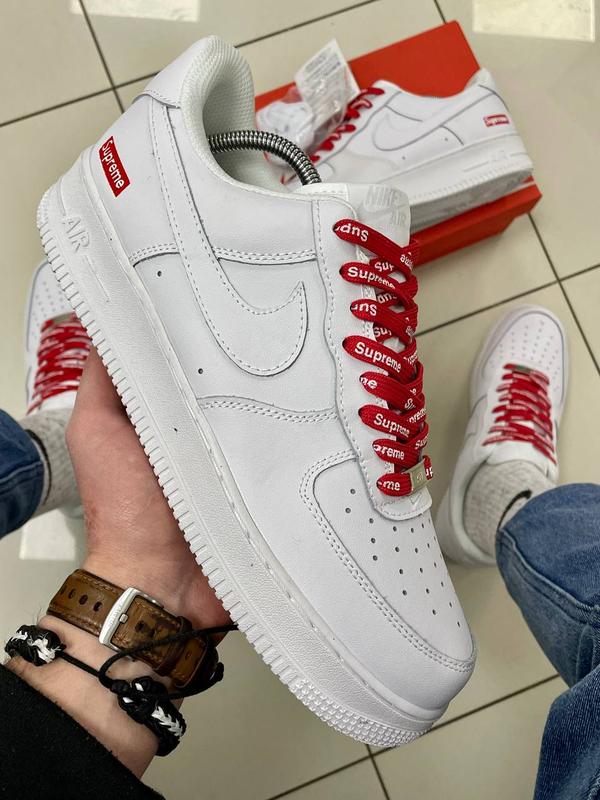 Мужские кроссовки найк натуральная кожа nike air force x supreme — цена ...