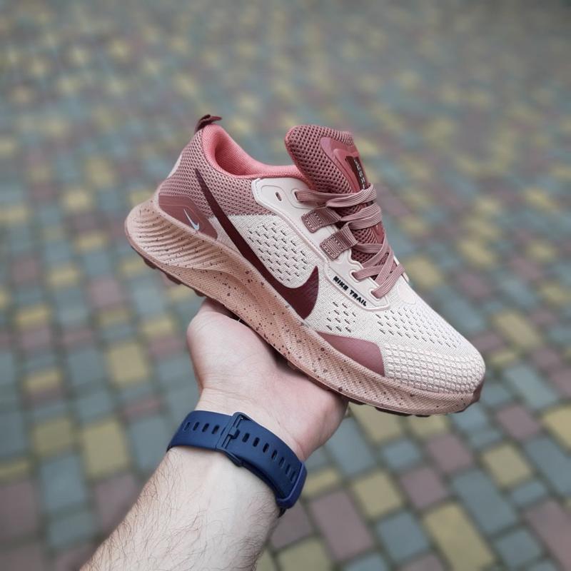 Женские летние легкие кроссовки nike pegasus trail пудровые весения ...