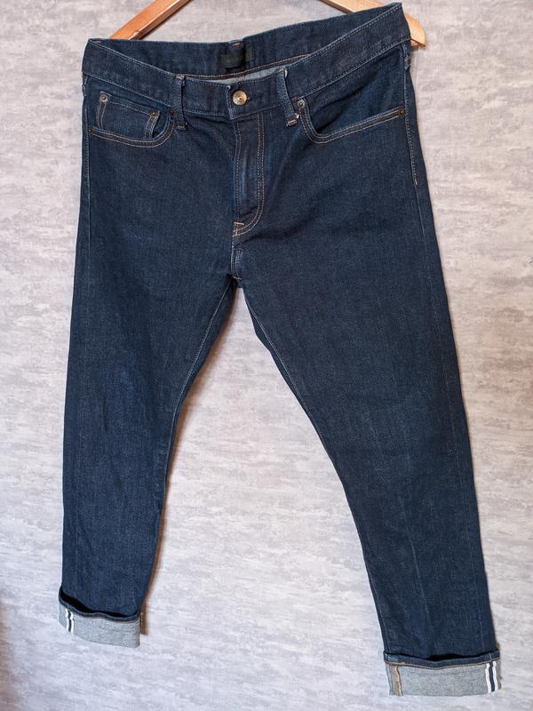 Джинсы сырой деним селвидж uniqlo selvedge denim kaihara — цена 950 грн ...