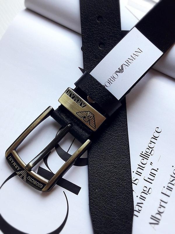 Ремень пояс мужской кожаный в стиле armani / ремень пояс мужской ...