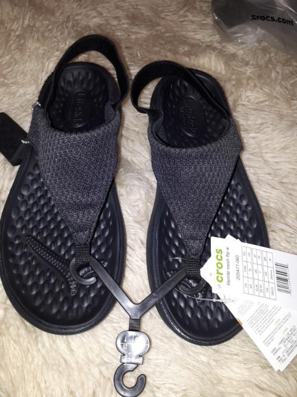 crocs women's literide mesh flip