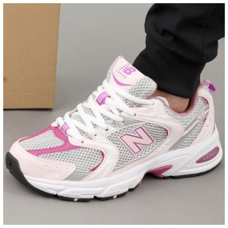 Женские кроссовки new balance 530 floral ink pink purple, кроссовки нью ...