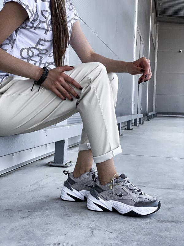 Популярные женские серые кроссовки nike m2k tekno 🆕 найк м2к текно ...