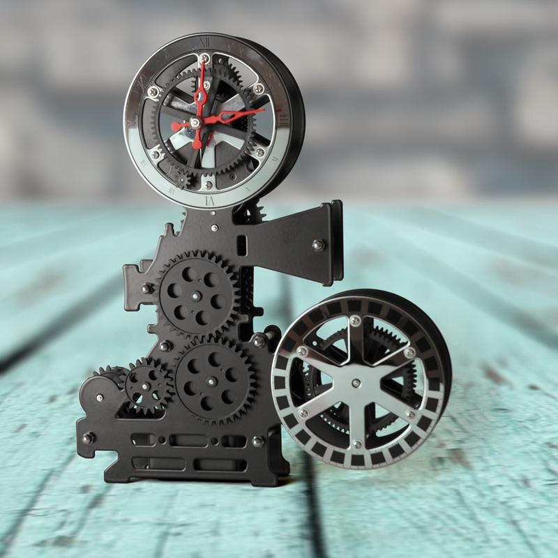 Часы gear clock кинопроектор (черный) — цена 3800 грн в каталоге Часы ...