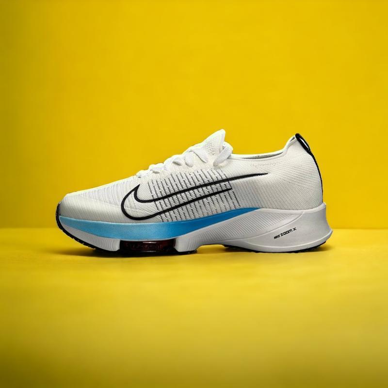 Мужские кроссовки nike air zoom x tempo next white sky белые с голубым ...