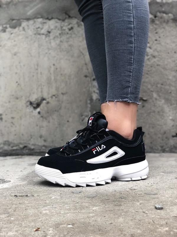 fila disruptor 2 white black suede. 1410 25456201