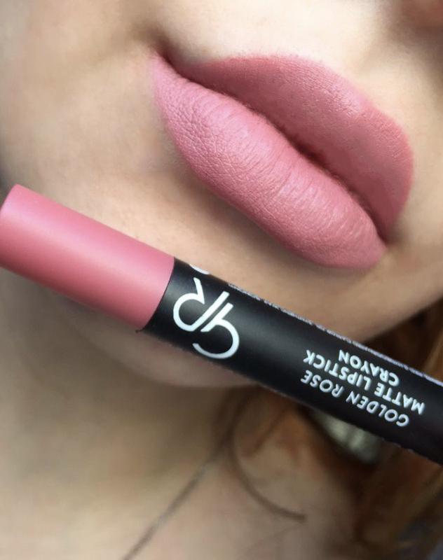 Помада-карандаш для губ golden rose matte lipstick crayon 22 — цена 115 ...